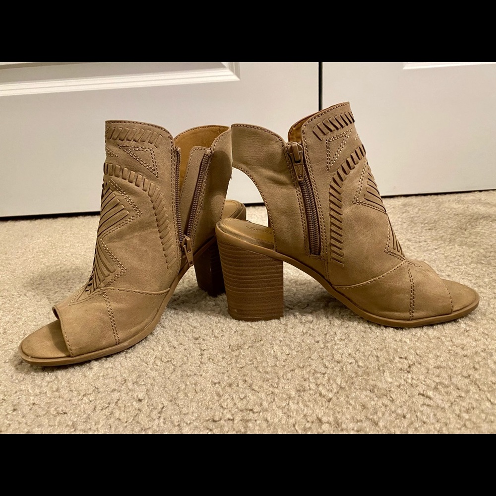 Target Tan Heeled Booties - Picture 4 of 4